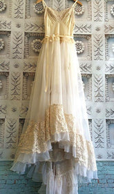 White Lace Prom Dress Wedding Dress Au03